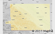 Physical Map of Division No.  2, desaturated