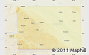 Physical Map of Division No.  2, lighten