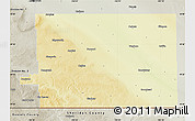 Physical Map of Division No.  2, semi-desaturated