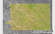 Satellite Map of Division No.  2, desaturated