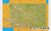 Satellite Map of Division No.  2, political outside