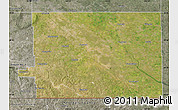 Satellite Map of Division No.  2, semi-desaturated