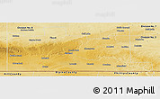 Physical Panoramic Map of Division No.  4