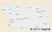 Classic Style 3D Map of Division No.  6, single color outside
