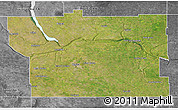Satellite 3D Map of Division No.  6, desaturated