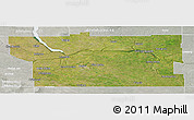 Satellite Panoramic Map of Division No.  6, lighten, semi-desaturated