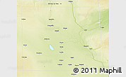 Physical 3D Map of Division No.  9
