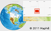 Physical Location Map of Division No.  9, highlighted country
