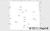 Silver Style Simple Map of Division No.  9