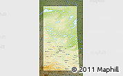 Physical Map of Saskatchewan, darken