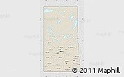 Shaded Relief Map of Saskatchewan, lighten, desaturated