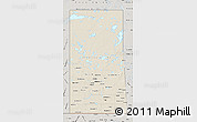 Shaded Relief Map of Saskatchewan, semi-desaturated