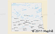 Classic Style Panoramic Map of Saskatchewan, single color outside