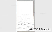 Gray Simple Map of Saskatchewan, cropped outside