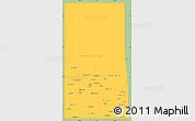 Savanna Style Simple Map of Saskatchewan, single color outside