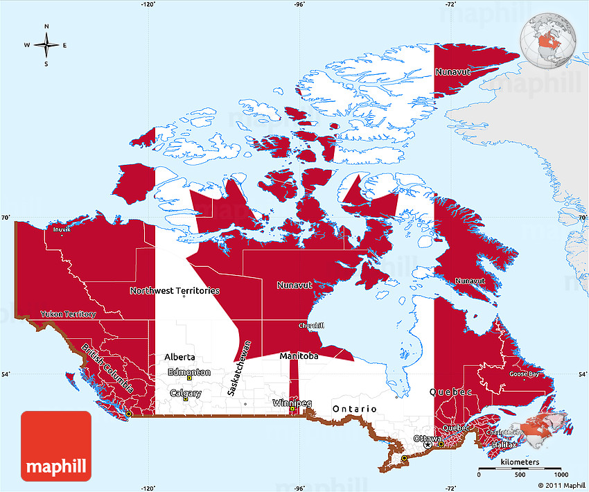 canada map coloring page