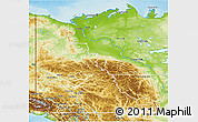 Physical 3D Map of Yukon