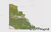 Satellite 3D Map of Yukon, cropped outside