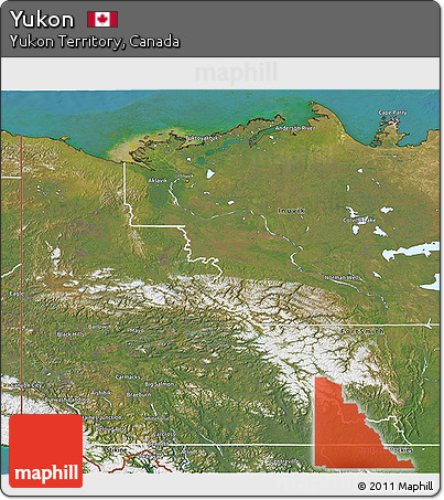 Satellite 3D Map of Yukon