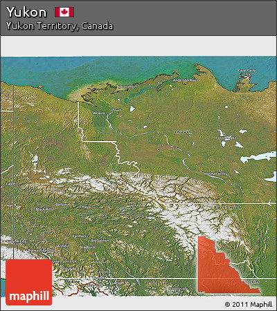 Satellite 3D Map of Yukon
