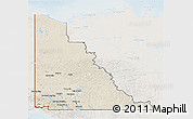 Shaded Relief 3D Map of Yukon, lighten