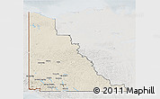Shaded Relief 3D Map of Yukon, lighten, semi-desaturated