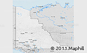 Silver Style 3D Map of Yukon