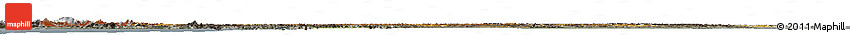 Physical Horizon Map of Yukon, darken, semi-desaturated