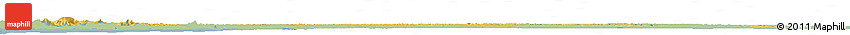 Savanna Style Horizon Map of Yukon, single color outside