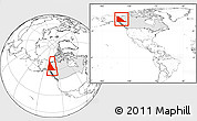 Blank Location Map of Yukon, highlighted country, highlighted parent region, within the entire country
