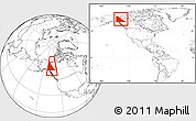 Blank Location Map of Yukon, highlighted parent region, within the entire country