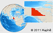 Shaded Relief Location Map of Yukon