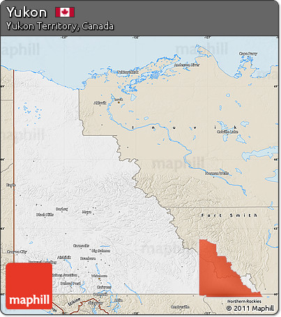 Classic Style Map of Yukon