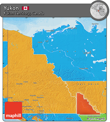 Political Map of Yukon