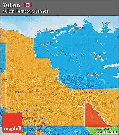 Political Map of Yukon