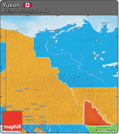 Political Map of Yukon