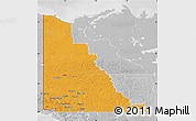 Political Map of Yukon, lighten, desaturated