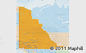 Political Map of Yukon, lighten