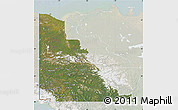 Satellite Map of Yukon, lighten