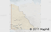 Shaded Relief Map of Yukon, lighten, semi-desaturated