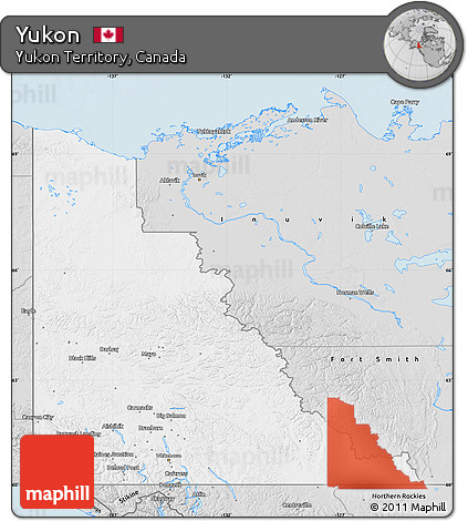 Silver Style Map of Yukon
