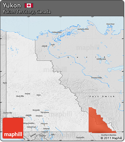 Silver Style Map of Yukon