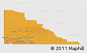 Political Panoramic Map of Yukon, cropped outside