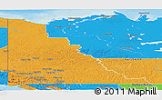 Political Panoramic Map of Yukon