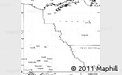 Blank Simple Map of Yukon