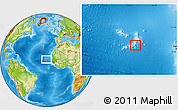 Physical Location Map of Maio, highlighted country, within the entire country