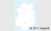 Silver Style Simple Map of Maio