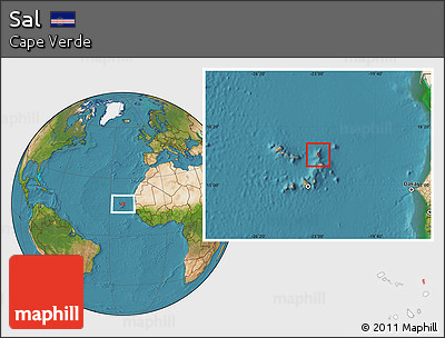 Satellite Location Map of Sal