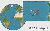 Satellite Location Map of Sal, highlighted country