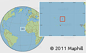 Savanna Style Location Map of Sal